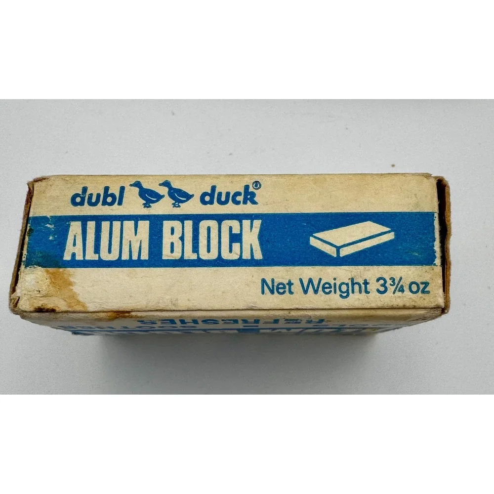 Vintage Dubl Duck Alum Block - Unused New Old Stock (NOS) - Rare Barberiana